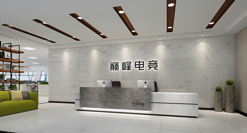 辦公室設計-前臺背景墻裝修